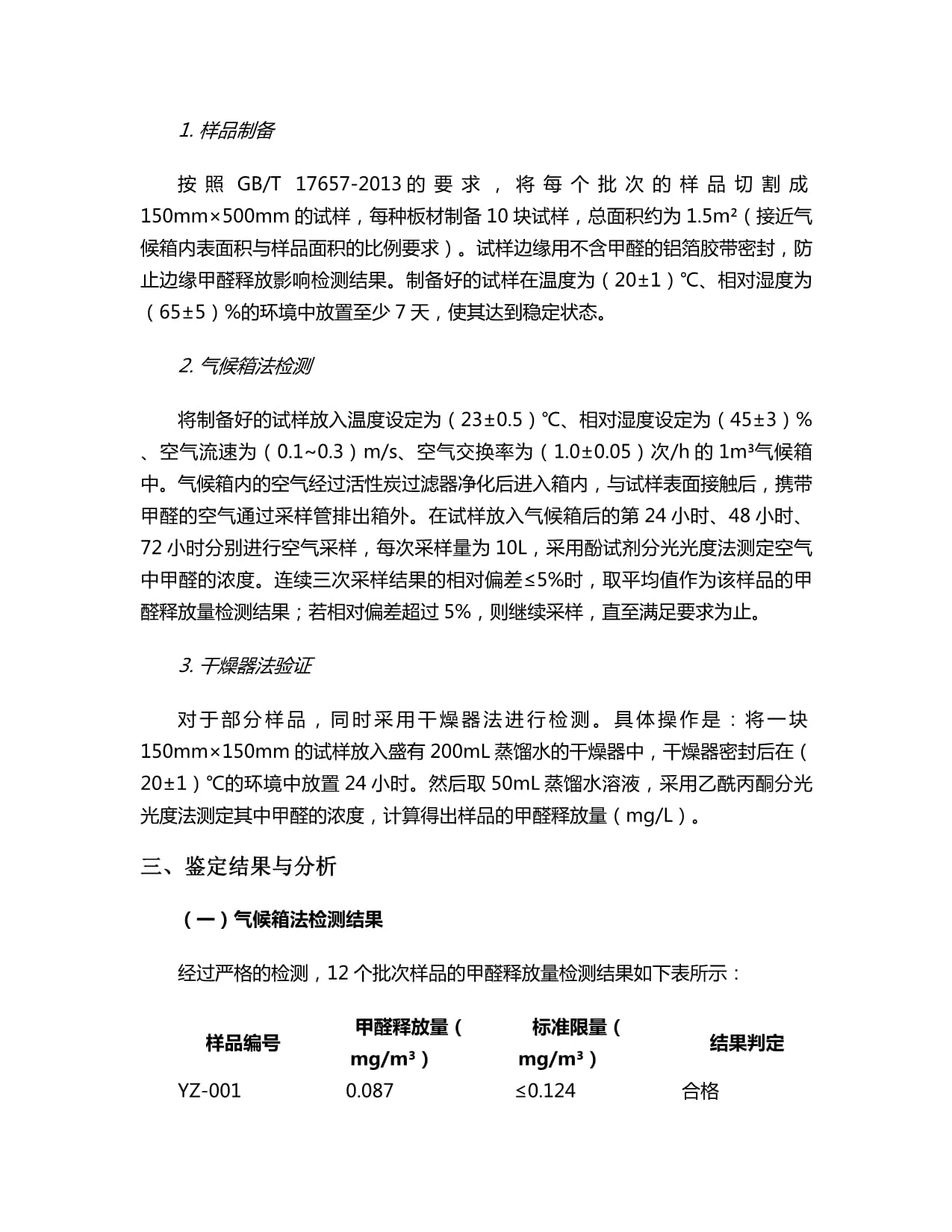 人造板甲醛釋放量鑒定報告解析 標準、方法與風險防控